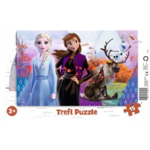 Trefl 31348 Puzzle 15 Frame Disney Frozen 2