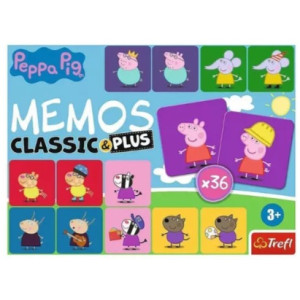 Trefl 02270 Game - Memos classic&plus Peppa Pig