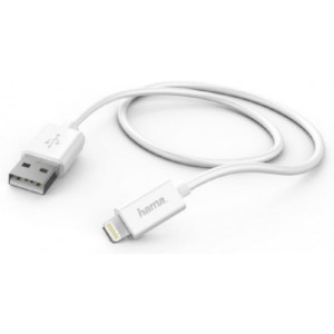 Charging Cable, USB-A - Lightning, 1 m, white