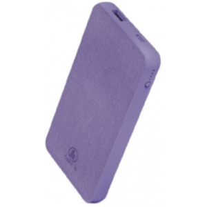Hama Fabric 10 Power Pack, 10000 mAh, 2 Outputs: USB-C, USB-A, Paisley Purple