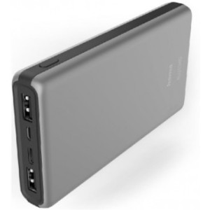 Hama ALU15HD Power Pack, 15000 mAh, 3 Outputs: 1 x USB-C, 2 x USB-A, anthracit
