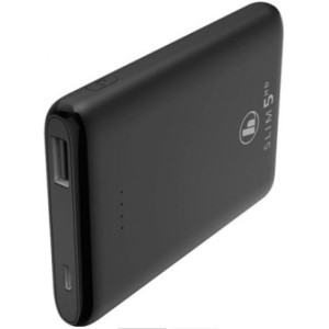 Hama SLIM 5HD Power Pack, 5000 mAh, Output: USB-A, black