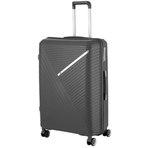 2E Plastic Suitcase, SIGMA, M, 4 Wheels, Graphite