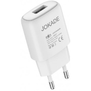 Jokade Wall Charger Single Port 3A Zuochong, White