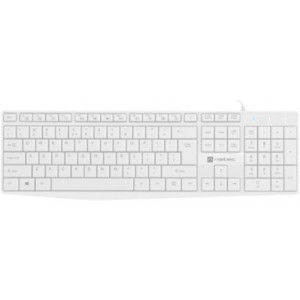 Natec Keyboard Nautilus, US Layout White