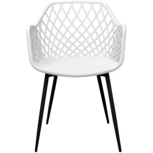 Scaun SL-7019, White+Black Leg