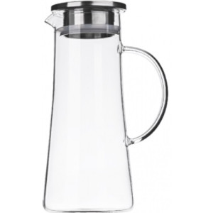 Кувшин Ardesto с крышкой, 1400 мл, боросиликатное стекло, нержавеющая сталь
