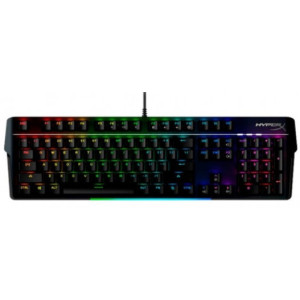 Gaming Keyboard HyperX Alloy MKW100, Mechanical, Aluminum Frame, Wrist rest, Red SW, US Layout, USB