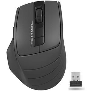 Wireless Mouse A4Tech FG30S Silent, 1000-2000 dpi, 6 buttons, Ergonomic, 1xAA, Grey