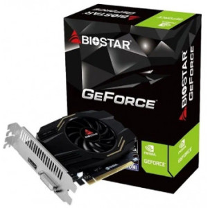 Видеокарта BIOSTAR GeForce GT1030 4GB GDDR4, 64bit, 1380/2000Mhz, CUDA: 384 processing, PCI-E 4.0 x16, 1xDVI, 1xHDMI, Single fan, Retail (VN1034TB46)