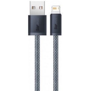 Cable USB - Lightning, Braided, 2.4A, 1m, Baseus Dynamic Gray CALD000416
