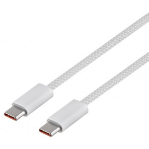 Cable Type-C - Type-C, Braided, 100W, 1m, Baseus Dynamic White  CALD000202