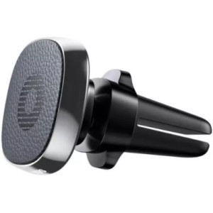 Suport magnetic Baseus Privity Pro p/u telefon, ventilatie, leather, Black  SUMQ-PR01