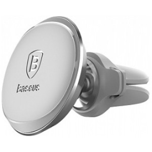 Suport magnetic Baseus Magnetic p/u telefon, ventilatie, cable clip, silver  SUGX-A0S