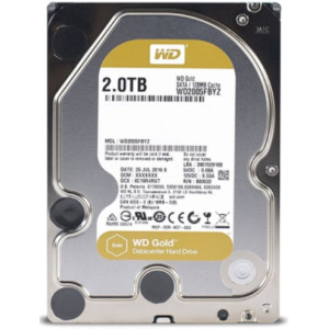 3.5" HDD 2.0TB-SATA-128MB Western Digital Gold (WD2005FBYZ), Enterprise, CMR, 2.5M (MTBF)