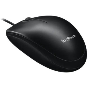 Logitech M100 Optical Mouse, Black, USB EMEA-914