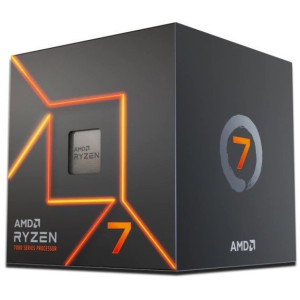 CPU AMD Ryzen 7 7700 8-Core, 16 Threads, 3.8-5.3GHz, Unlocked, AMD Radeon Graphics, 8MB L2 Cache, 32MB L3 Cache, AM5, Wraith Prism Cooler, BOX (100-100000592BOX)