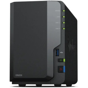 SYNOLOGY  DS223, 2-bay, Realtek 4-core 1.7GHz, 2GB DDR4