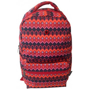 Wenger Backpack Colleague 16", red print ornament