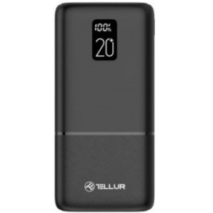 20000mAh Powerbank - Tellur Boost Pro PD202 2xQC3.0 22.5W + PD 20W, LCD display, negru TLL158351