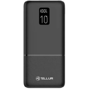 10000mAh Powerbank - Tellur Boost Pro PD102 2xQC3.0 22..5W + PD 20W, LCD display, negru TLL158341