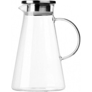Кувшин Ardesto с крышкой, 1800 мл, боросиликатное стекло, нержавеющая сталь