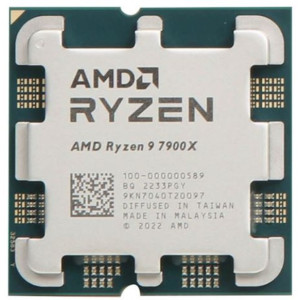 Процессор AMD Ryzen™ 9 7900X, Socket AM5, 4.7-5.6GHz (12C/24T), 12MB L2 + 64MB L3 Cache, AMD Radeon™ Graphics, 5nm 170W, Zen4, Unlocked, Retail (without cooler)