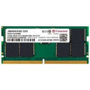 32GB DDR5-4800MHz SODIMM Transcend JetRam, PC5-38400U, 2Rx8, CL40, 1.1V