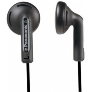 Earphones Panasonic RP-HV094GU-K Black, w/o Mic, 3 pin 1*mini-jack 3.5mm