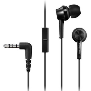 Earphones Panasonic RP-TCM115GCK Black, Mic, 4pin 1*mini-jack 3.5mm