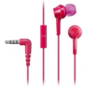 Earphones Panasonic RP-TCM115GCP Pink, Mic, 4pin 1*mini-jack 3.5mm