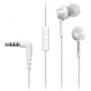 Earphones Panasonic RP-TCM115GCW White, Mic, 4pin 1*mini-jack 3.5mm