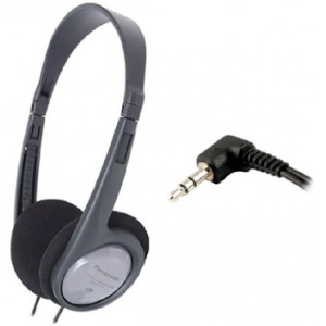 Headphones Panasonic RP-HT010GU-H Black, 16 Гц – 22 кГц, 3pin 1*3.5mm jack, 1.2 м
