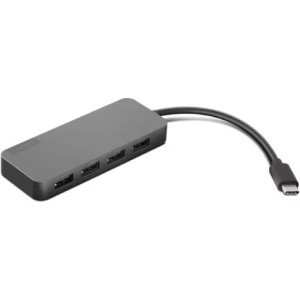 Lenovo USB-C to 4 Port USB-A Hub, Input:USB-C Male , Output:4*USB-A Female (USB3.0), Data rate 5Gbps