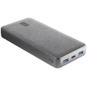 Power Bank Cellularline 20000mAh, PD 65W, Shade Laptop, Gray