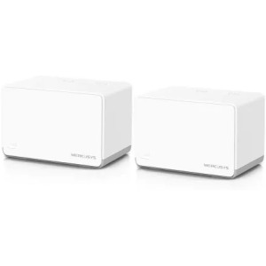 MERCUSYS Halo Halo H70X (2-pack)  AX1800 Mesh Wi-Fi 6 System, 3 x Gigabit LAN Port, 1201Mbps on 5GHz + 574Mbps on 2.4GHz, 802.11ax/ac/b/g/n, Beamforming, Wi-Fi Dead-Zone Killer, Seamless Roaming with One Wi-Fi Name, Parrents control
