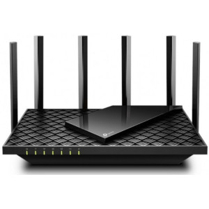 TP-LINK  Archer AX73  AX5400 Wi-Fi 6 Wireless Gigabit Router, 4804Mbps at 5Ghz + 574Mbps at 2.4Ghz, 802.11ax/ac/a/b/g/n, 1 Gigabit WAN+4 Gigabit LAN, OFDMA, 4x4 MU-MIMO, HomeShield, Band Steering, USB3.0, 6 fixed antennas