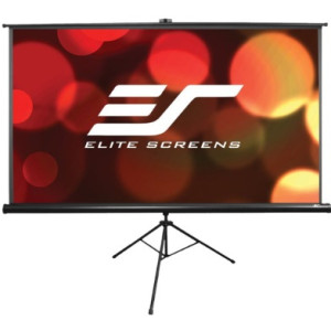 Elite Screens 84" (16:9) 186 x 105 cm, Tripod Projection Screen, Portable, Pull Up, Black