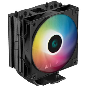 DEEPCOOL Cooler AG400 BK ARGB, Gammaxx Series, Intel Socket LGA1700/1200/1151/1150/1155 & AMD AM5/AM4, up to 220W, 1x A-RGB fan:120x120x25mm, 500~2000 RPM±10%, <31.6 dB(A), 75.89 CFM, 4-pin PWM, Hydro Bearing, 4x 6mm Heatpipes direct contact
