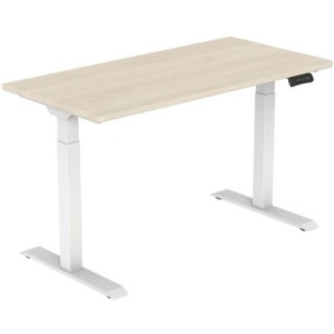 Masa cu suport electric ET123 WH, blat  Pin Aland, 1400x700