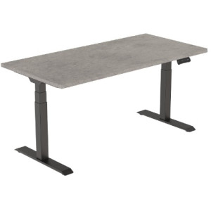 Masa cu suport electric ET223 WH, blat Stejar Arlington, 1600x800