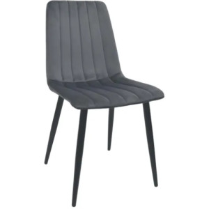 Scaun DC-90P~N21 Catifea Dark Grey+Black Legs