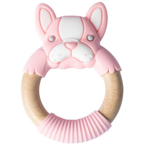 Bibipals Teething Ring Koala, Pink and White