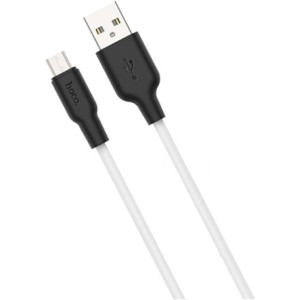 HOCO X21 Plus Silicone charging cable for Type-C(L=1M) black&white