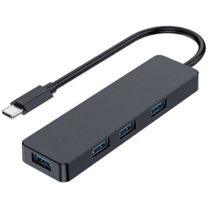 USB  3.0 Hub 4-port  with switches, Gembird UHB-U3P4-01, Black