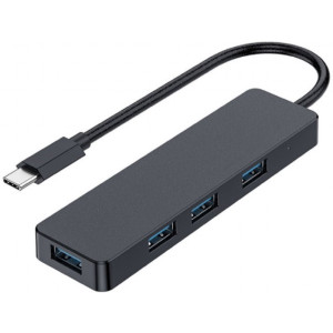 USB  3.0 Hub 4-port  with switches, Output: 1*USB3.0; 3*USB2.0, Gembird UHB-U3P4-01, Black