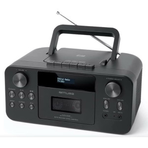 MUSE  M-182 DB, Cassette Recorder, Tuner FM, Bluetooth, CD, LCD, Black