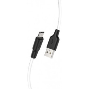 Cable  USB to Lightning  HOCO X21 Silicone,  1m,  Black/White, up to 2A, Charching Data Cable, Outer material: Silicone