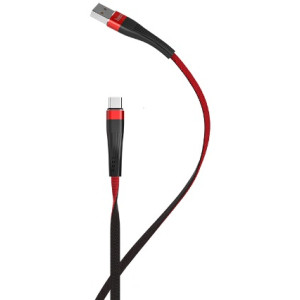 HOCO U39 Slender charging data cable for Type-C Red&Black