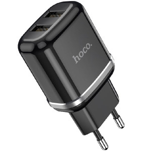HOCO N4 Aspiring dual port charger(EU) Black